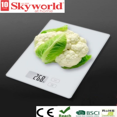 tempered glass kitchen scale with colorful print electronic Kitchen scale digital kitchen scale 5kg