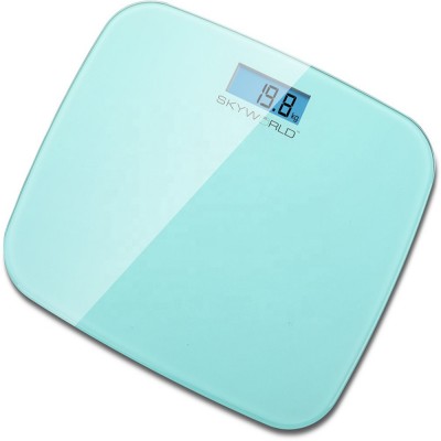 digital personal bathroom scale wight scale glass blue backlight