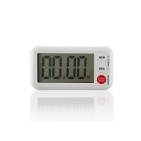 Elegant White Kitchen Electronic Timer With Large LCD Display